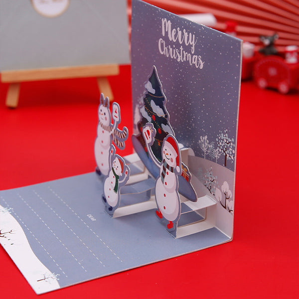 6 Pack 3D Pop Up Christmas Cards Pop Up Funny Christmas Greeting Cards