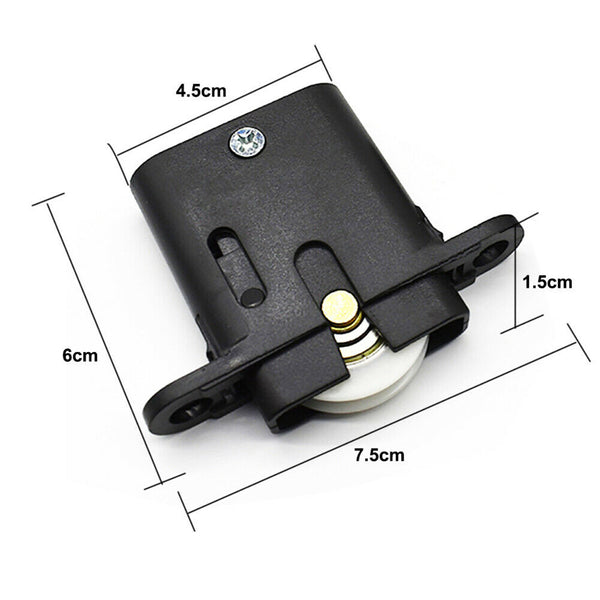 10PCS Sliding Security Door Rollers Replacement Wheels Stainless Steel Black