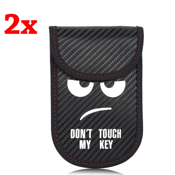 2x Car Key Signal Blocker Case Faraday Cage Fob Pouch Keyless RFID BlockingBag
