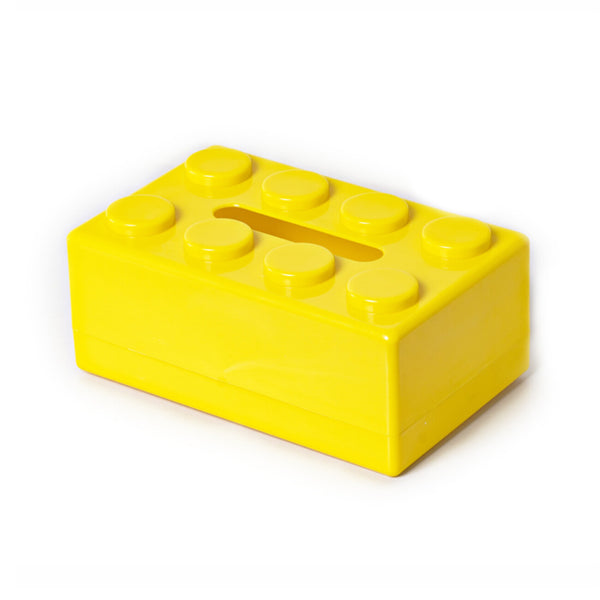 Building Block Tissue Box Cover | Creative Tissue Dispenser Storage Holder for Home Car Desk