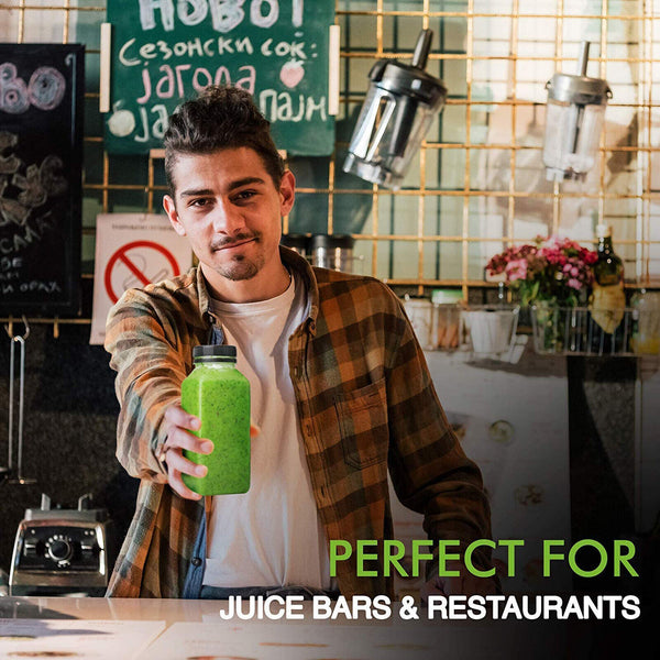 250ml Square Juice Bottle Clear Plastic Refillable Empty Water Drink Bottles