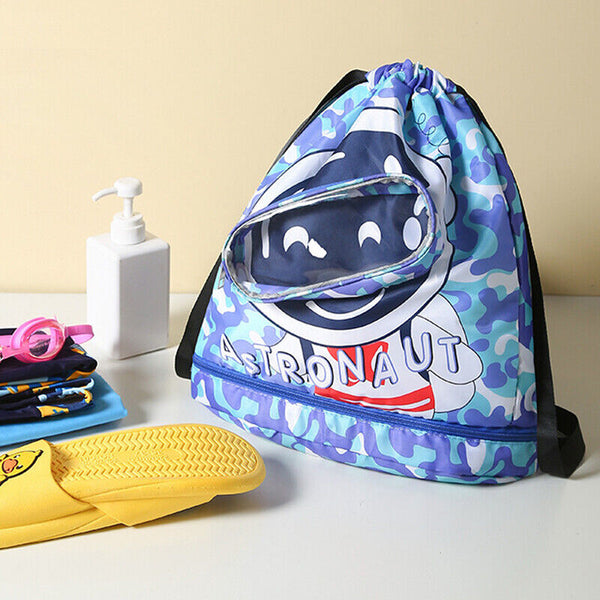 Kids Waterproof Swimming Storage Bag Outdoor Swimming Pool Beach Backpack Travel