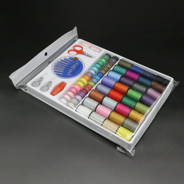 128Rolls Sewing Machine Line Thread Spool Set Bobbin Cotton Reel Needle Tape Kit