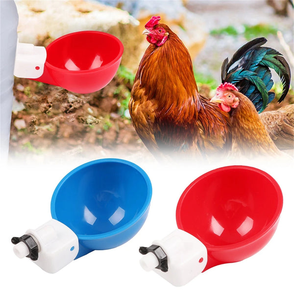 5pcs Automatic Chicken Water Cups | Poultry Water Feeder Drinker for Chickens Ducks & Birds