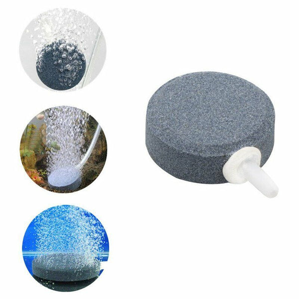 Round AirStone Disk Bubble Diffuser Air Stone Hydroponics Aquarium Fish Tank