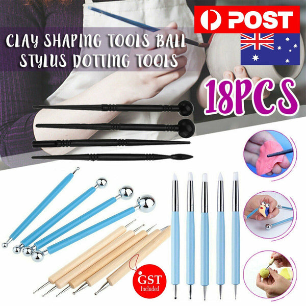 18X Carvers Clay Sculpting Carving Pottery Tools Polymer Modeling DIY Sculpture