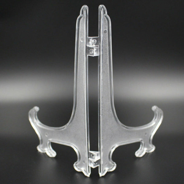 10x Clear Plate Stand Display Easel Photo Picture Bowl Dish Holder Frame Clear
