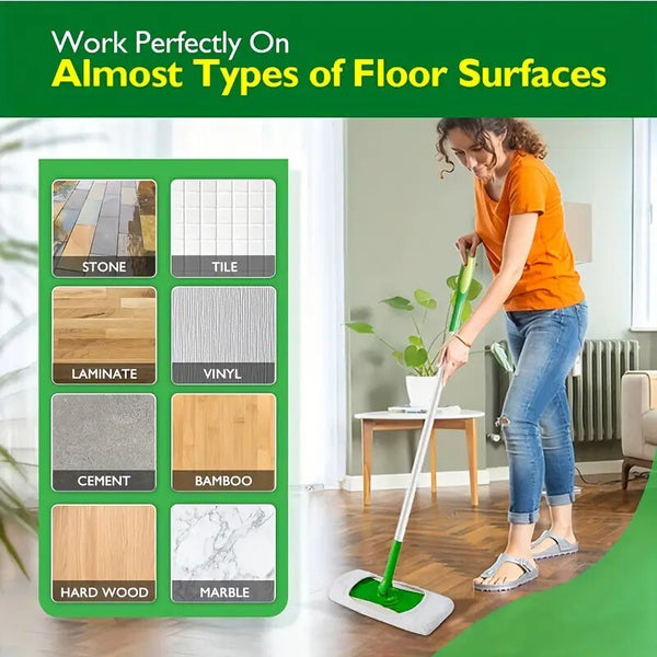 6PCS Reusable Mop Replacement Pads Absorbent Floor Cleaning Cloths