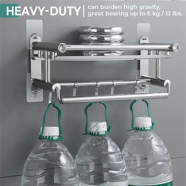 10PCS Punch-Free Self Adhesive Screw Sticker Wall Hanging Sucker Hook Nail New