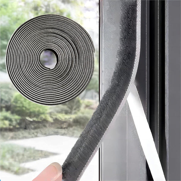 10M Hairy Seal Brush Pile Door Window Sliding Weather Strip Draught Excluder AUS