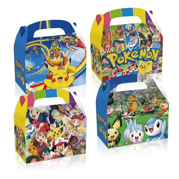 Pikachu Birthday Party Paper Lolly Loot Bag Box Balloons Stickers Party Favour