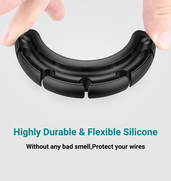 3x USB Charge Cable Holder Desk Cable Clips Organizer Cord Management 3/5/7Cilps