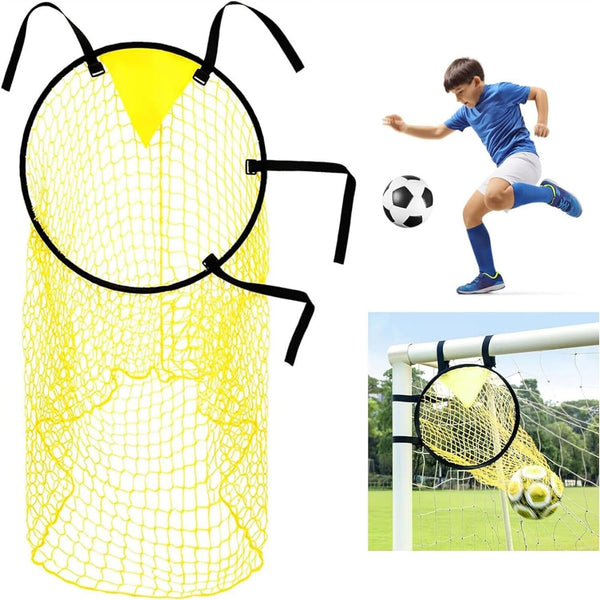 2PCS Football Target Net Soccer Target Goal Net Soccer Top Bins Goal Target Bags