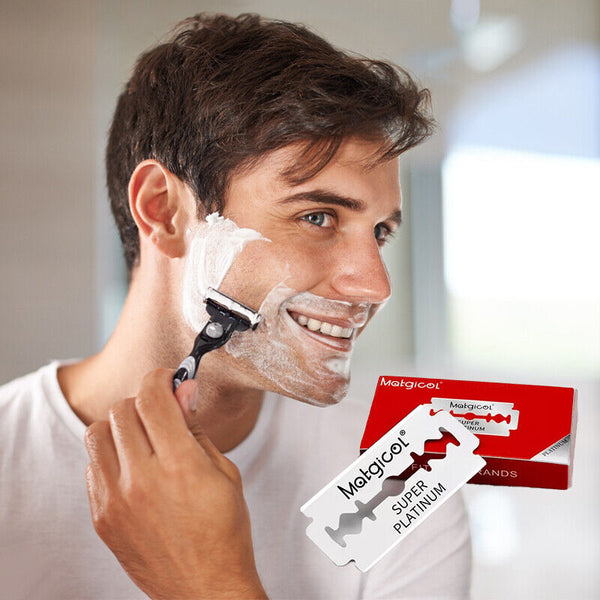 Double Edge Razor Blades – Platinum Ultra-Sharp Safety Razor Blades