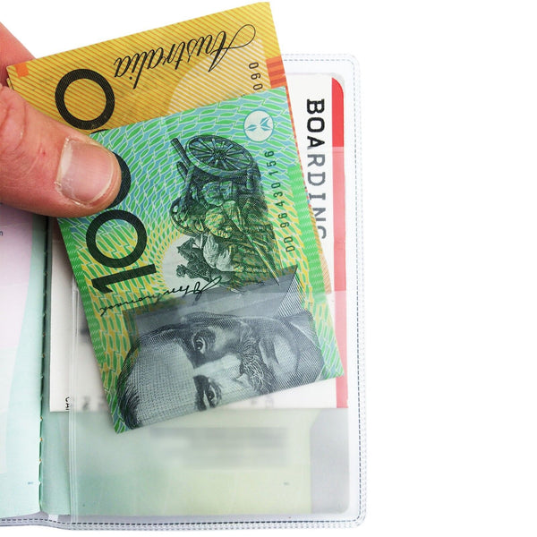 Passport Cover Protector Travel Clear Holder Organiser Wallet Matte Transparent