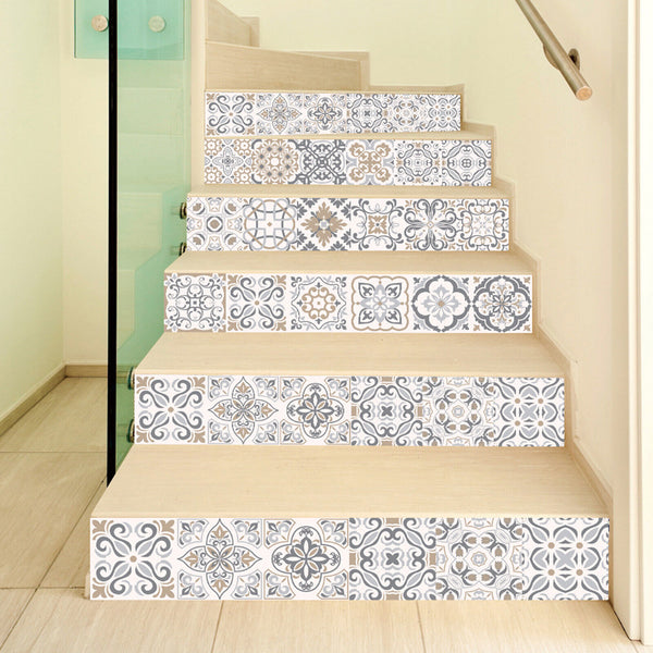 24PCS Moroccan Style Tile Wall Stickers Kitchen Bathroom Self-Adhesive Mosaic AU