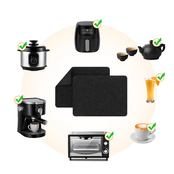 1/2PCS Non Slip Heat Resistant Mat For Air Fryer Kitchen Pads Heat Proof Mat AUS