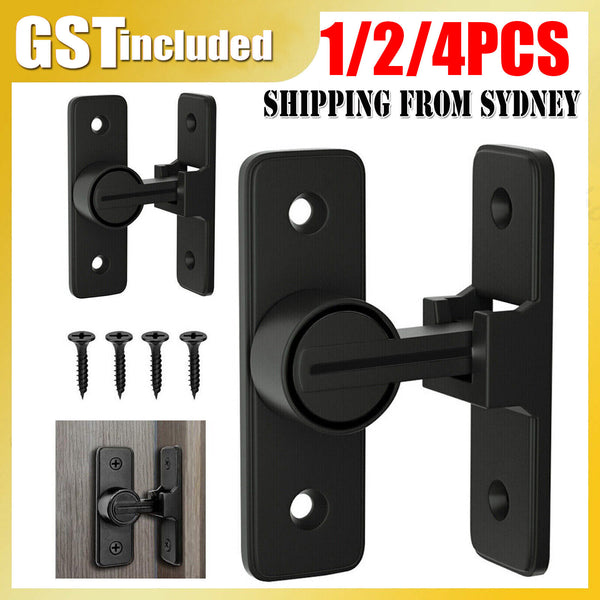 Barn Door Lock Heavy Duty Sliding Barn Door Latch Lock 90Degree Gate Latch Kit