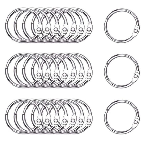 Hinged Rings Clips 25mm Binder Hinge Metal Scrapbooking Split Album AU