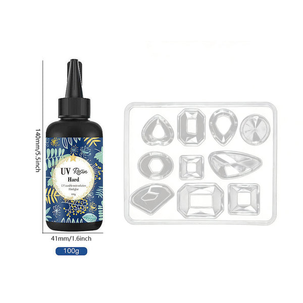 Hard UV Resin Glue Crystal Clear DIY Jewelry Casting Resin