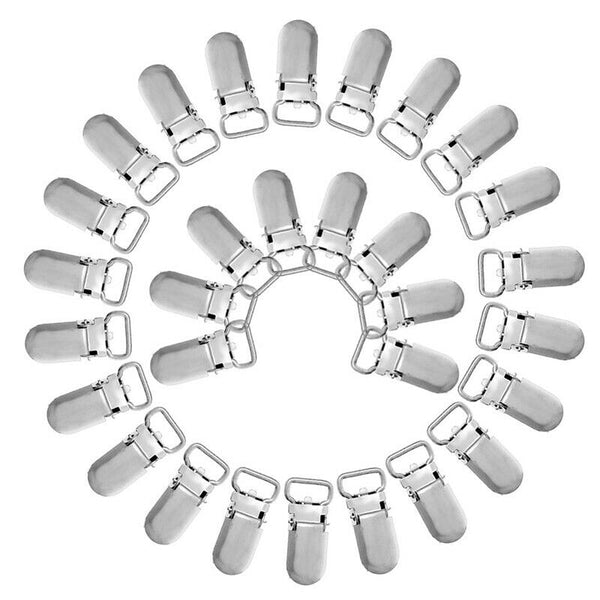 20Pcs Metal Suspender Clips Holder Lead Clips Holder Buckle For Mattress Braces
