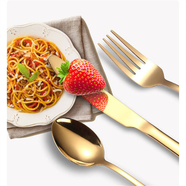 16/20X Stainless Cutlery Set Steel Spoon Fork Knife Tablespoons Travel Teaspoons