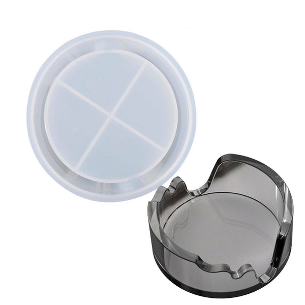 3X Flower Silicone Coaster Mat Storage Holder Set Resin Casting Mold Epoxy Mould
