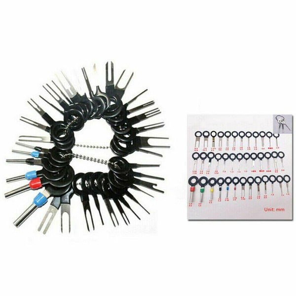 41X Car Terminal Removal Tool Electrical Wire Plug Connector Pin Extractor Kit