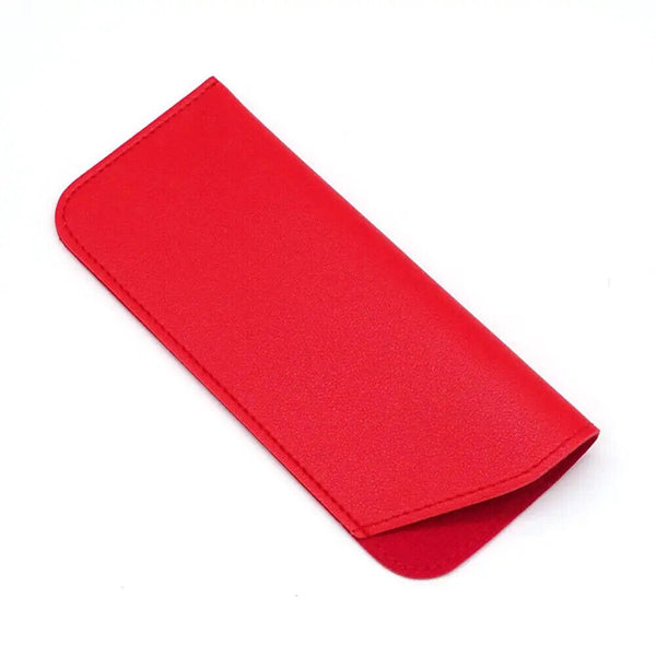 Leather Eyeglass Sunglasses Reading Glasses Case Soft Pouch Bag Pocket -3 Colour