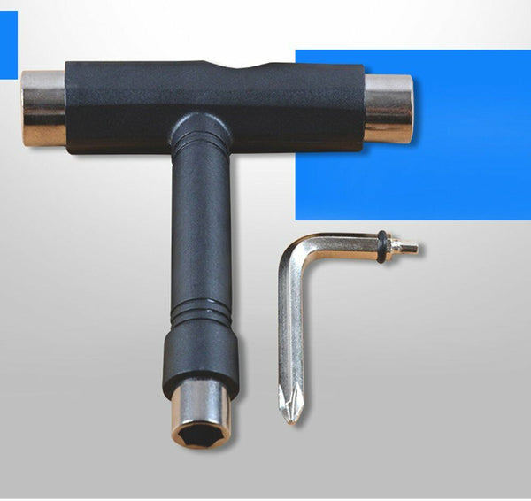 Roller Spanner Tool Skate T-Type Wrench Longboard Skateboard Mini Screwdriver AU