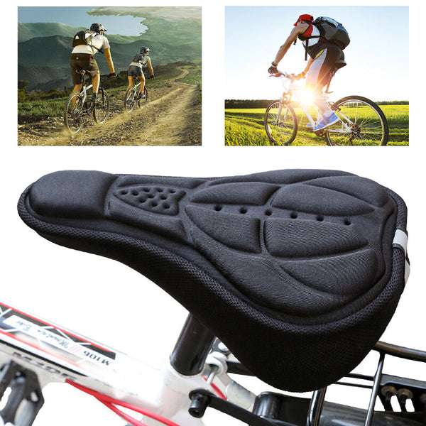 2pcs Bike Seat Cover Cushion | Thick EVA Sponge Bicycle Saddle Comfort Pad