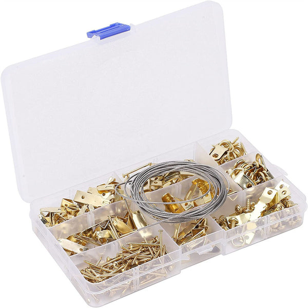 230 pcs Picture Hangers Hooks Heavy Duty Photo Frame Hanging Kit With Nails Home