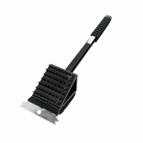 3 in 1 Cleaner Cleaning Handled Tool Long Scraper BBQ Grill Barbecue Brush