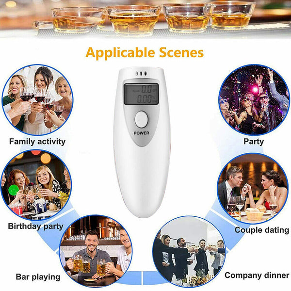 Professional Breathalyzer Portable Alcohol Detect Digital Breath Alcohol Tester