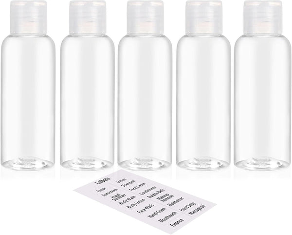 30PCS 40PCS Empty Plastic Travel Bottles 100ML Refillable Toiletry Containers