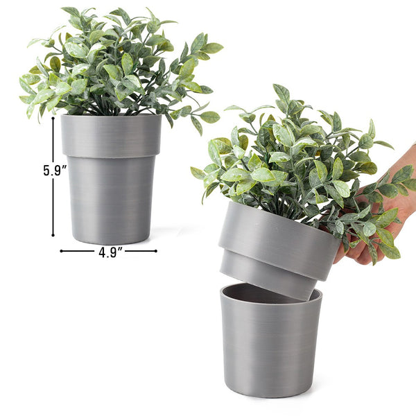 2PCS Flower Pot Hidden Safe Key Hider Secret Storage Container with Hidden Compartment