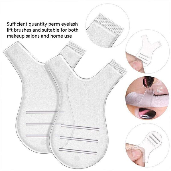 10PCS Eyelash Lashes Lifting Lift Perm Y Comb Brushes Tool Separating Brush AU