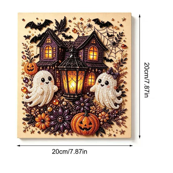 Halloween Ghost Pearl Art DIY Kit 3D Diamond Painting Craft Home Decor Gift