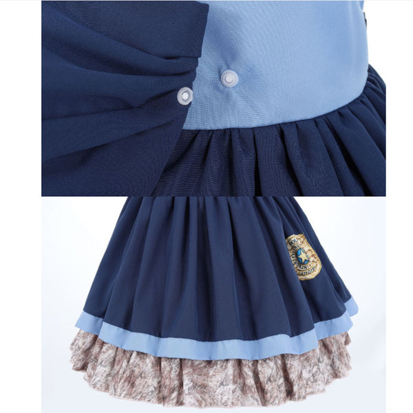 Girls Zootopia Judy Hopps Police Officer Costume Cosplay BookWeek Party Birthday