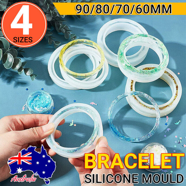 Silicone Jewelry Making Bracelet Mold Bangle Resin Casting Epoxy Mould Tool DIY