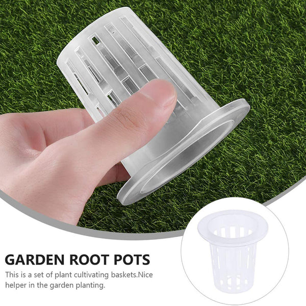 Hydroponics Plant Grow Net Cup Mesh Pot Basket Mesh Aeroponic 70x48.5mm