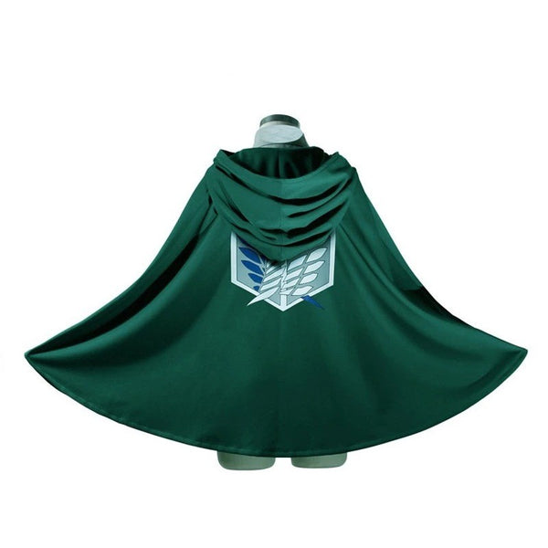 Shingeki no Kyojin Survey Corps green cape costume - Lets Party