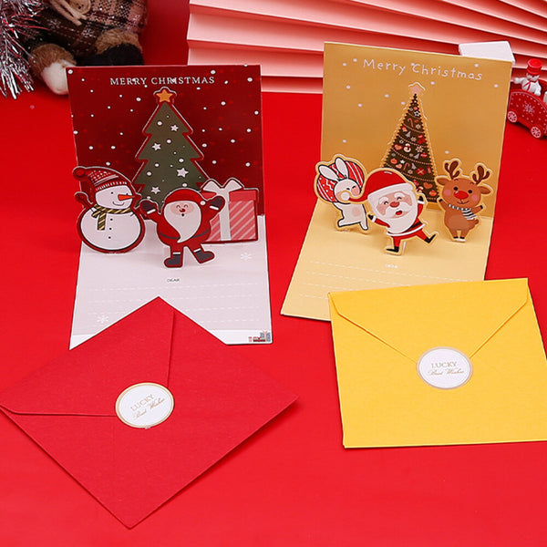 6 Pack 3D Pop Up Christmas Cards Pop Up Funny Christmas Greeting Cards