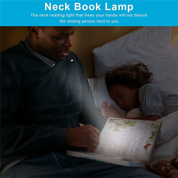 Crafting Book Light USB for Reading LED Neck Light Camping Rechargeable in Bed