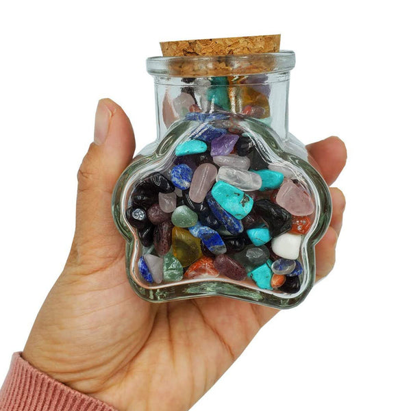 2 Sets Natural Gemstone Crystal Chips Tumbled Stones Chakra Healing Collection