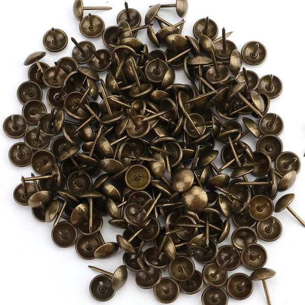 100 X Furniture Hardware Studs Tacks Pins Antique Bronze Upholstery Nails Bronze