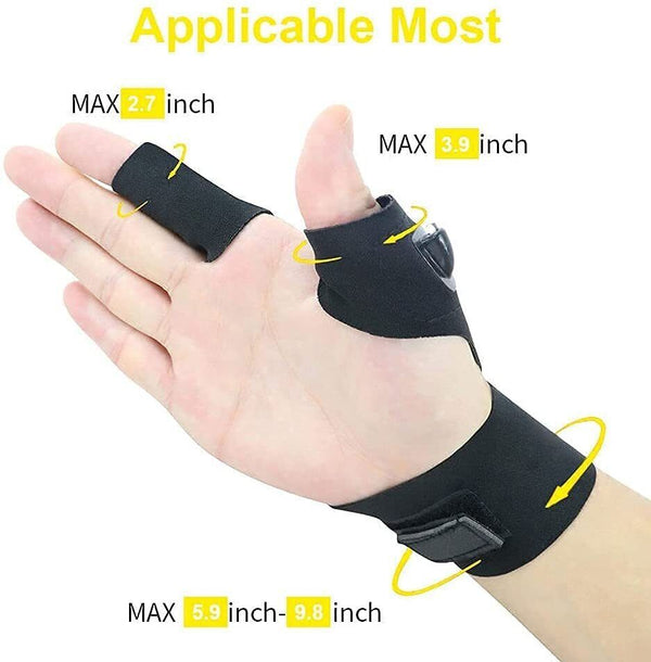 Outdoor Flashlight Waterproof Fishing Glove with LED Rescue Night Light