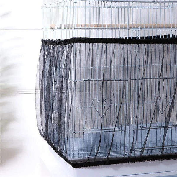 Bird Cage Seed Catcher – Mesh Skirt Net Guard Cover