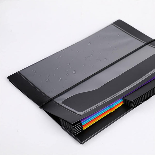 2PCS Wall Mount Hanging File Organizer 6 Pocket Document Folder Storage Holder