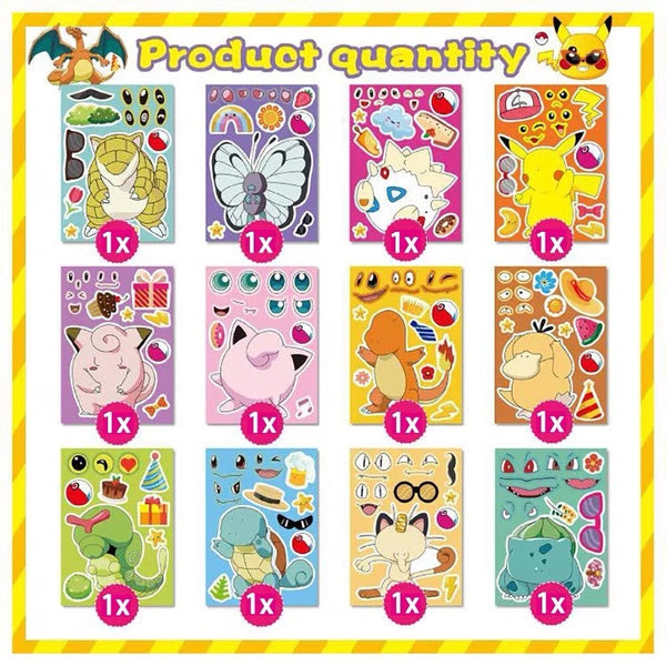 Pikachu Birthday Party Paper Lolly Loot Bag Box Balloons Stickers Party Favour